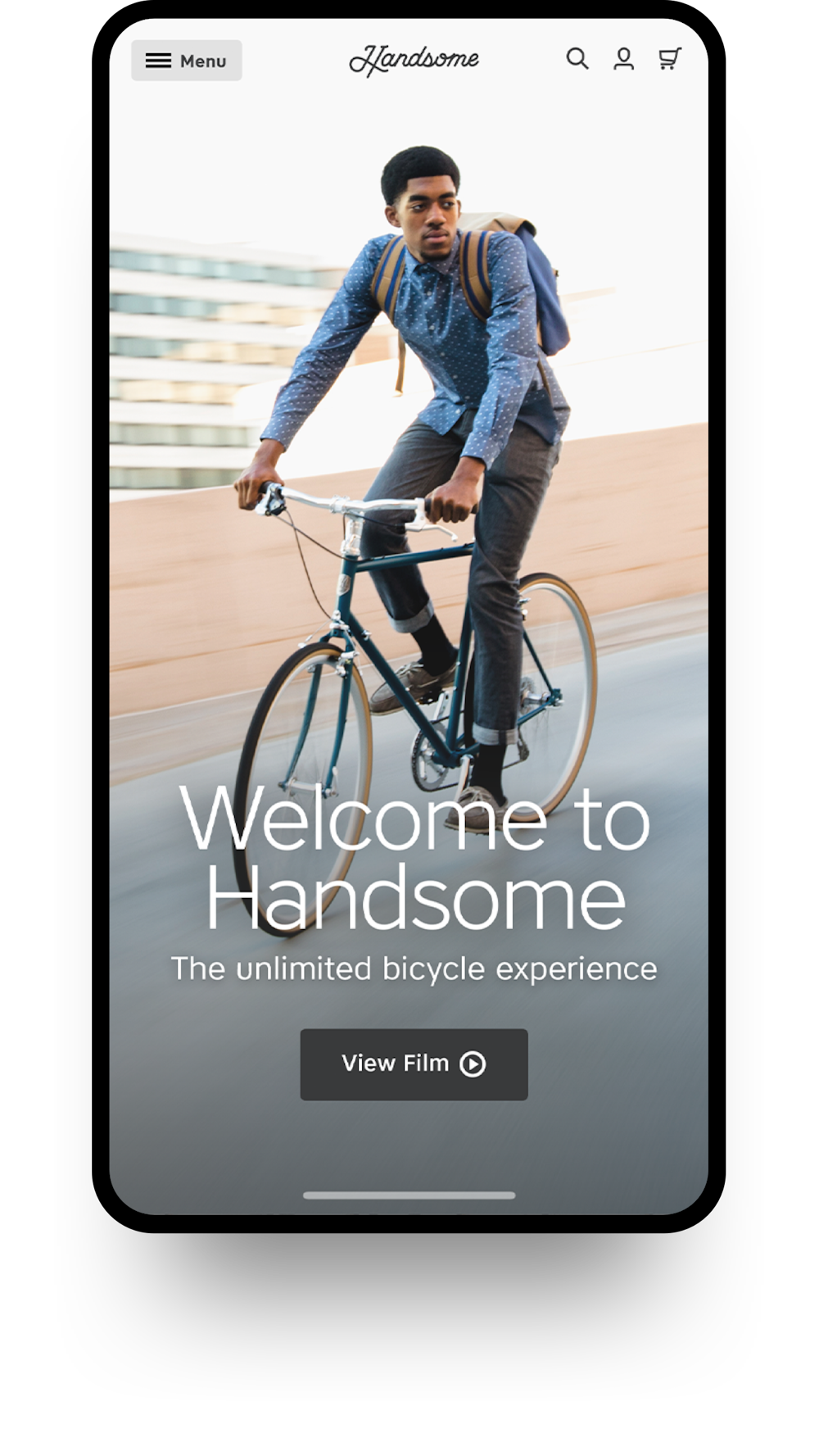Handsome Cycles Mobile Screen 1